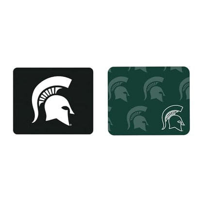OTM Essentials Officially Licensed Michigan State University Standard Fabric Mouse Pad, Desk Accessories, Standard Fabric Gaming Mouse Pad with Non-Slip Rubber Base, Mascot Repeat