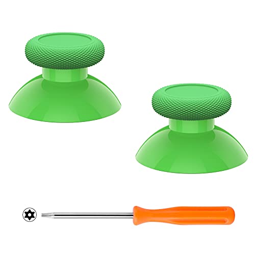 eXtremeRate Replacement Thumbsticks for Xbox Series X & S Controller, Joysticks Repair Kit for Xbox Wireless Controller, Custom Analog Stick Buttons for Xbox One S/X/Elite Controller - Green - color: Green