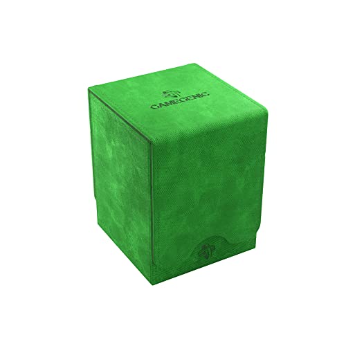 GameGenic Deck Box – Squire XL Green 100CT – Durable and Sturdy TCG, OCG, CCG Card Storage – Compatible with Pokemon, Yugioh, Commander, and MTG Magic: The Gathering Cards - color: Green