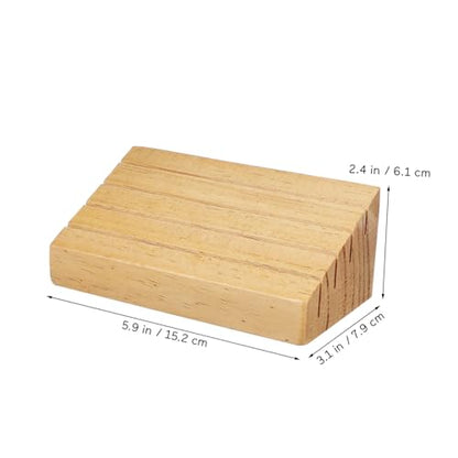 Toddmomy Wooden Playing Card Holder Stand Slotted Design with Non Slip Base Accommodates Multiple Card Games for Tabletop Gaming and Strategy Play