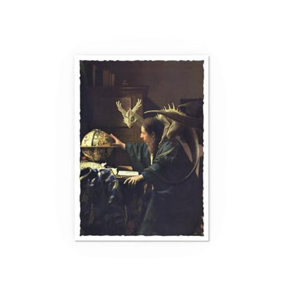 Dragon Shield Art Sleeves | Limited Edition - The Astronomer | 100 CT - Smooth & Tough Premium TCG Sleeves | Compatible with Pokemon, One Piece & Magic the Gathering - color: The Astronomer