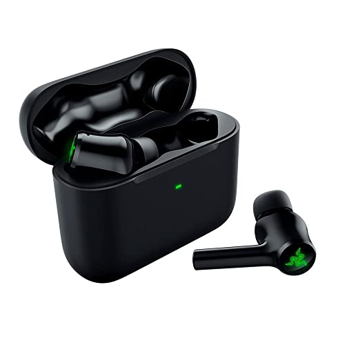 Razer Hammerhead True Wireless (2nd Gen) Bluetooth Gaming Earbuds: Chroma RGB Lighting -60ms Low-Latency- Active Noise Cancellation - Dual Environmental Noise Cancelling Microphones- Classic Black