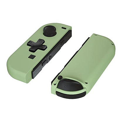 eXtremeRate Matcha Green Housing (D-Pad Version) with Colorful Buttons for Joycon Handheld Controller, DIY Replacement Shell Case for Nintendo Switch & Switch OLED [Only The Shell, NOT The Joycon] - color: Matcha Green