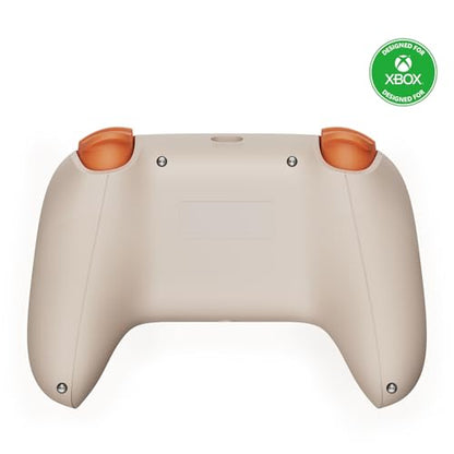 8BitDo Ultimate C Wired Controller for Xbox with Hall Effect Joysticks and Triggers, RGB Lighting Fire Ring, Compatible with Xbox Series X|S, Xbox One, Windows 10/11- Officially Licensed (Orange) - color: Orange