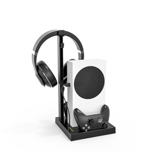 Multifunction Vertical Stand Double Controller Charger Dock Base Built-in Two Cooling Fan for XSS Game Console
