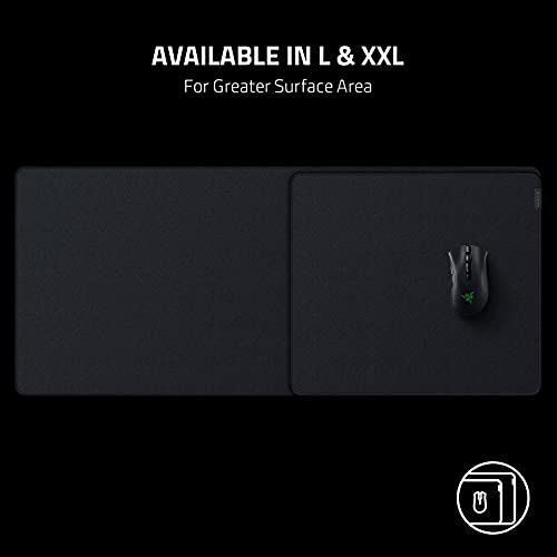 Razer Strider Hybrid Mouse Mat, Soft Base & Smooth Glide, Portable, XXL | Firm Gliding Surface, Anti-Slip Base, Rollable, Anti-Fraying Stitched Edges, Water-Resistant - color: Classic Black, size: 16.2L x 37W inches