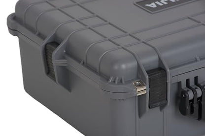 MEIJIA All Weather IP67 Waterproof Hard Camera Case,Hard Protective Case,Hard Case with Customizable Foam,Fit Use of Drones,Camera,Equipments,Pistols(Grey,20.62 x16.85x8.11inches) - color: Grey, size: 20.62 x16.85x8.11inches