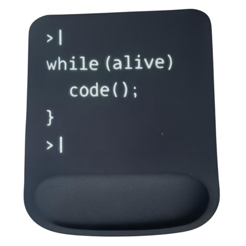 Ergonomic Memory Foam Mouse Pad with Wrist Support, Orange, Ultra-Smooth Surface, Anti-Slip Base (Code, Medium) - color: Code