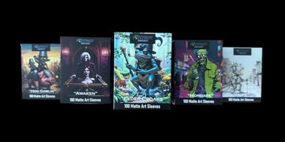Foxtrot Designs TCG Art Card Sleeves. Superhero Comic Book Design - 100 Count Card Protectors with Matte Textured Back - Compatible with Magic The Gathering and Other TCGs & LCGs (The Comic) - color: The Comic
