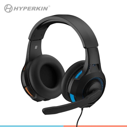 Armor 3 SoundTac Wired Universal Gaming Headset with Inline Volume Control | Compatible with Switch 2/Switch/Xbox Series X|S, PS5/PS4/PC with Clear Stereo Sound, 4 ft. Cable- Blue&Orange - color: Blue-Orange