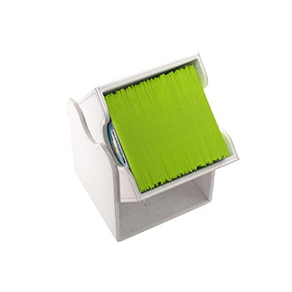 Squire 100+ XL Convertible Deck Box | Card Storage Box with Removable Cover Clips | Holds 100 Double-Sleeved Cards in Extra Thick Inner Card Sleeves | White Color | Made by Gamegenic (GGS20120ML) - color: White