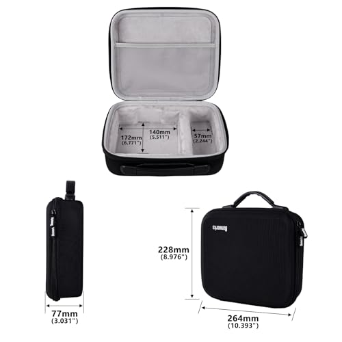 Banworks Hard Shell Travel Case for Kemper Profiler Player KPP, 1000D Water-Resistant Nylon Oxford, Shockproof Protective Bag Storage/Carrying Case JT/HCQSNB-12 (Case Only, 1 Piece) - size: For Kemper Profiler Player