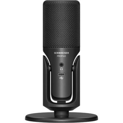 Sennheiser Profile USB Condenser Microphone with Desktop Stand Bundled with Closed-Back Headphones + Microphone Boom Arm + Wind Screen Pop Filter + Microfiber Cleaning Cloth (5 Items) - style: Profile Mic + HD 280 + Arm & Pop Filter