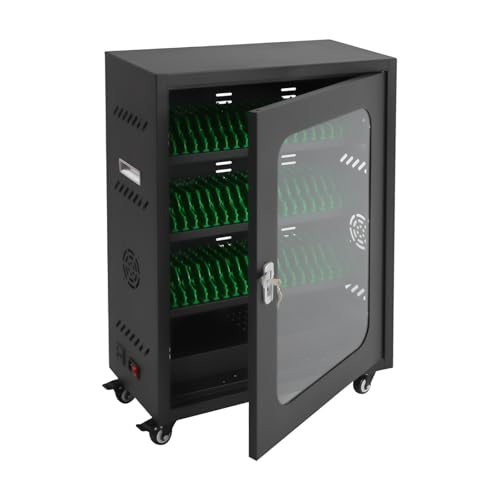 Rechargeable Mobile Phone Charging Cabinet,50 Slots Cell Phones Charging Station Portable Cellphone Charging Cart with Combination Lock, for Students and Employees, Tourists - size: 50Slots