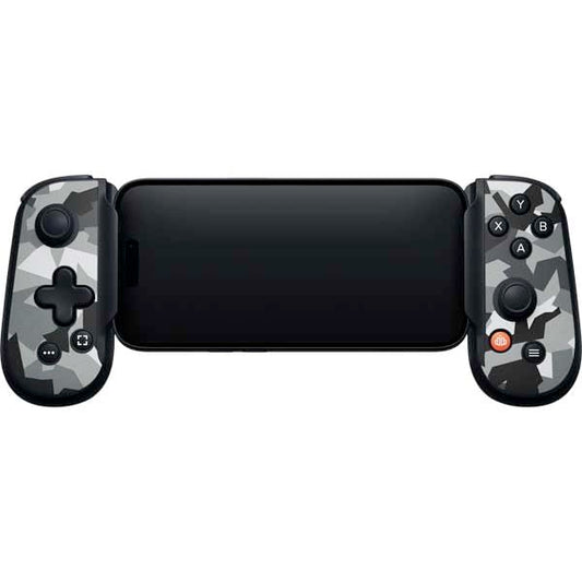 Skinit Decal Gaming Skin Compatible with Backbone One for iPhone Game Controller - Urban Camouflage Black Design - color: Black - CMOCSRX2