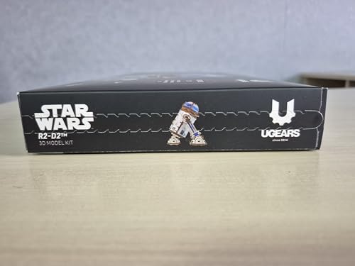 UGEARS Star Wars™ R2-D2™ 3D Wooden Puzzles for Adults - Wooden Model Kits for Adults, 3D Building Puzzle Set Adult Hobby Model Galaxy Puzzle Display Brain Puzzle Craft Kit Hobby Gift for Men and Women