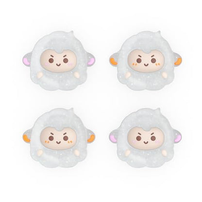PlayVital Cute Thumb Grip Caps for ps5/ps5 Edge Controller, Joystick Caps for Switch 2 Pro/Switch Pro Controller, Thumbstick Cover for Xbox Series X/S, Elite Series 2, Xbox One - Fuzzy Sheep - color: Fuzzy Sheep