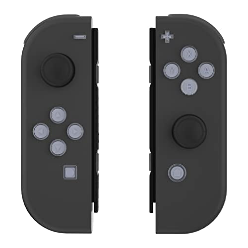 eXtremeRate Replacement Two-Tone Jelly Buttons for JoyCon, New Hope Gray & Clear w/Symbols Custom Controller ABXY Direction Home Capture + - Keys, Action Face Button for Nintendo Switch & Switch OLED - color: New Hope Gray & Clear