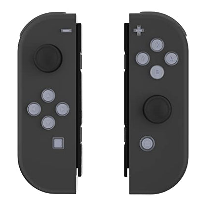 eXtremeRate Replacement Two-Tone Jelly Buttons for JoyCon, New Hope Gray & Clear w/Symbols Custom Controller ABXY Direction Home Capture + - Keys, Action Face Button for Nintendo Switch & Switch OLED - color: New Hope Gray & Clear