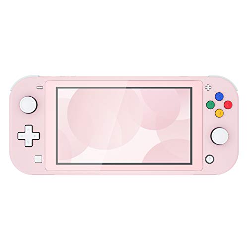 eXtremeRate Cherry Blossoms Pink DIY Replacement Shell for Nintendo Switch Lite, NSL Handheld Controller Housing with Screen Protector, Custom Cover for Nintendo Switch Lite [Console NOT Included] - color: Cherry Blossoms Pink