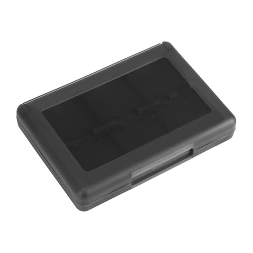 28-in-1 PP Game Card Case Holder - for Nintendo 3DS/DSL/DSI/LL, Cartridge Storage Box with 22 Slots + SD/TF Card Holders + Stylus Organizer(Black) - color: Black