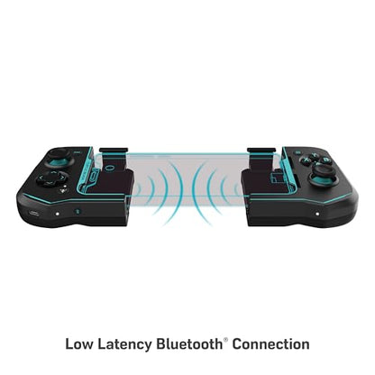 Turtle Beach Atom Mobile Game Controller with Bluetooth for Cloud Gaming on Android Mobile Devices with Compact Shape, Console Style Controls & Low Latency Bluetooth - Black/Teal - color: Black/Teal