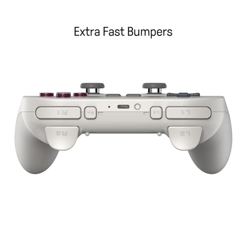 8Bitdo Pro 3 Bluetooth Controller with Charging Dock - G Classic | Swappable ABXY Buttons, TMR Joysticks, Hall Effect Triggers, Back Buttons, Switch/Switch 2, Windows, Apple, SteamOS, Android - color: G Classic