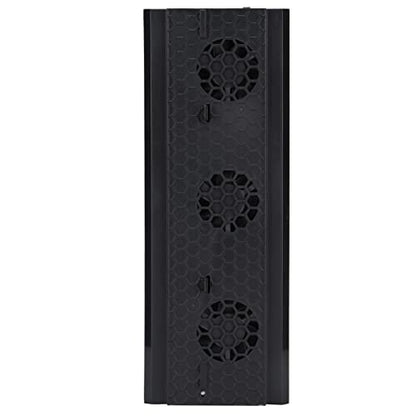 Vertical Cooling Stand for One X with 3 Cooling Fans, USB Hub & LED Light Bar, Game Console Vertical Base, Overheating Protection, Device Power Supply
