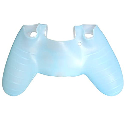 OSTENT Protective Silicone Gel Soft Case Cover Pouch Sleeve for Sony PlayStation 4 PS4 Controller Color Light Blue - color: Light Blue