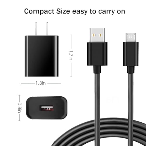 Micro USB Power Cable Adapter Charger for Roku Streaming Stick, Roku Express Plus, Rokus Premier/Plus, Rokus Voice Remote Pro Wall Charger Power Cable