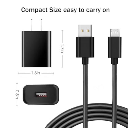Micro USB Power Cable Adapter Charger for Roku Streaming Stick, Roku Express Plus, Rokus Premier/Plus, Rokus Voice Remote Pro Wall Charger Power Cable