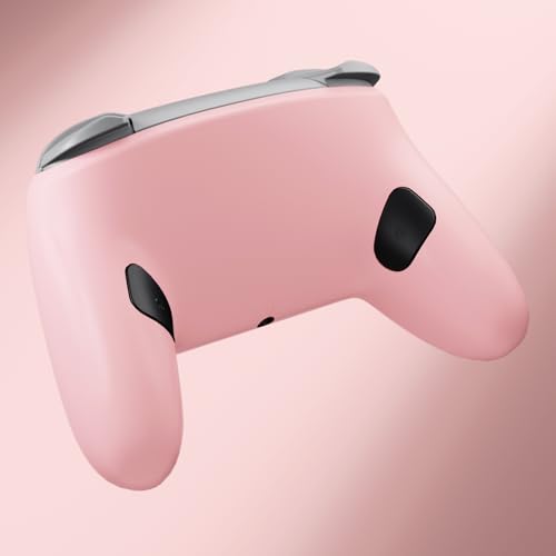 eXtremeRate Bottom Shell for Nintendo Switch 2 Pro, Puffy Pink | Custom DIY Rear Back Plate Housing Replacement Cover Case for Nintendo Switch 2 Pro Controller - color: Puffy Pink