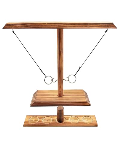 Ring Hook Games for Adults,Hook and Ring Game,Yard Games,Patio Decor,Wooden Hook and Ring Game for Bars,Home,Party,15.5" X 13" Large Size. - size: Medium-L
