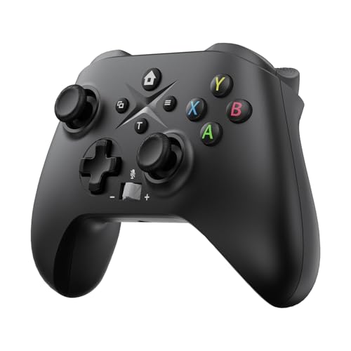 GMVOX Wireless Controller for X-BOX ONE, Gaming Controller with 2 Back Buttons, Remap/Turbo/Dual Vibration Functions,Support 3.5mm Headphone Jack,for X-BOX Series X/S, X-BOX ONE,Black - color: Black