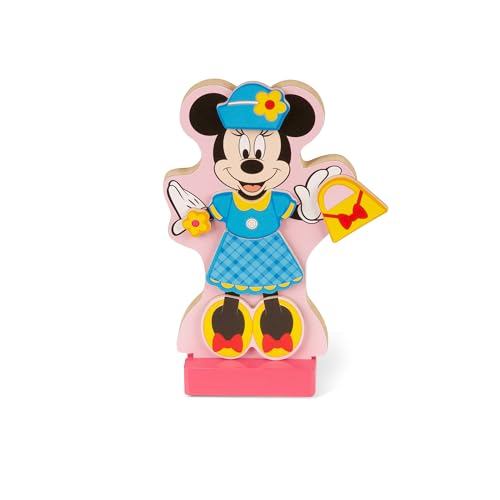 Melissa & Doug Disney Minnie Mouse & Daisy Duck Magnetic Dress-Up Wooden Dolls – Pretend Play Set (40+ pcs) Minnie Mouse Toys, Disney Dress Up Dolls for Preschoolers & Kids Ages 3+ - size: 1.13 x 13.5 x 11.13 inches, style: Minnie & Daisy