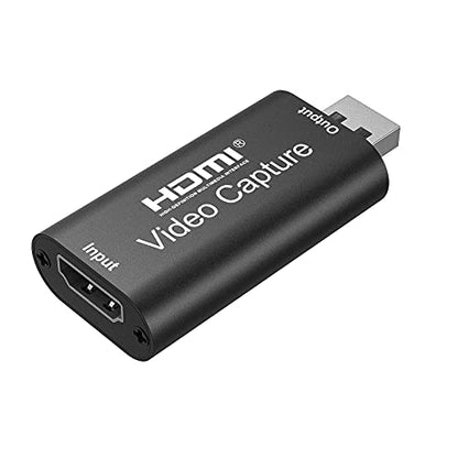 Video Capture Card, Hdmi Video Capture Card, USB Capture Card,4K HDMI to USB2.0, Record via DSLR Camcorder Cam for High Definition Acquisition, for Broadcasting, Amamzing Record, Meeting,ect. (Black)