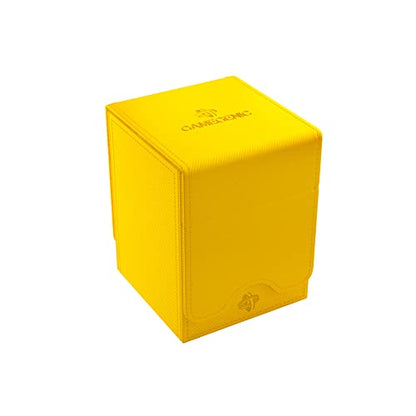 GameGenic Deck Box – Squire XL Yellow 100CT – Durable and Sturdy TCG, OCG, CCG Card Storage – Compatible with Pokemon, Yugioh, Commander, and MTG Magic: The Gathering Cards - color: Yellow