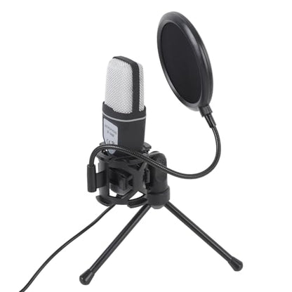 Focket Gaming Microphone, Noise Cancellation RGB Lighting USB Microphone for PC Podcast with Tripod Stand for Streaming Podcast Studio Recording Video Calls Music Creation