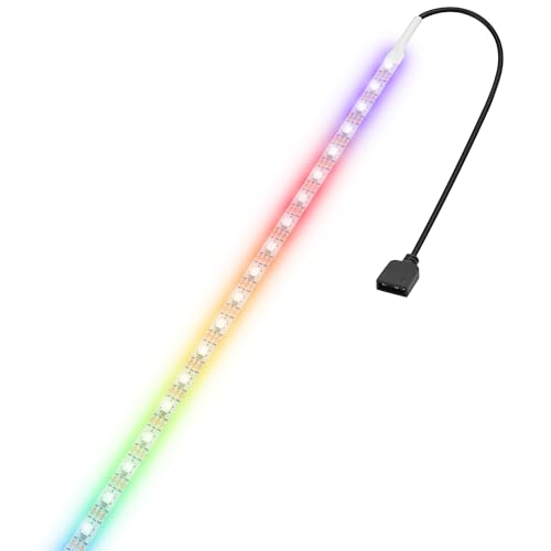 5V ARGB LED Strip, 100cm 60LEDs RGB Light Strip for PC Case, Sync with Motherboard, Self-Adhesive Cuttable LED Tape for Gaming Room PC Decoration