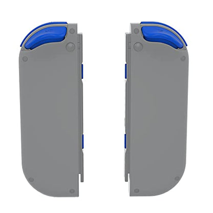 eXtremeRate DIY Full Set Buttons for Nintendo Switch & Switch OLED, Custom Replacement Buttons for JoyCon, ABXY Direction Keys SR SL L R ZR ZL + - Home Capture Trigger Buttons Springs - Blue - color: Blue