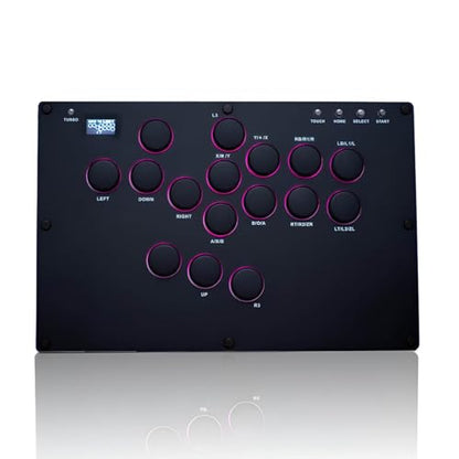 XIAO SHI MIN STORY Leverless Arcade Stick, All-Button Fight Controller with A16 Keys, Slim Fighting Game Keyboard with Turbo & Custom RGB, Supports Hot-Swap & SOCD (large panel)