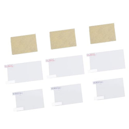 3 Pack Tempered Glass and PET Game Console Screen Protector Film for 3DS XL LL Console Handheld System