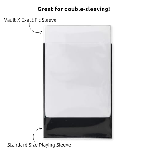 Vault X Exact Fit Sleeves (100 Pack) Perfect Inner Sleeves for Trading Cards, Clear - size: Clear 100 Pack