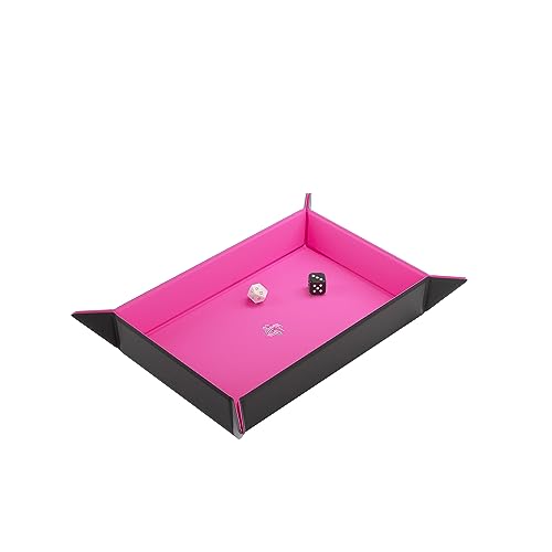 Magnetic Dice Tray Rectangular Black/Pink - color: Black/Pink