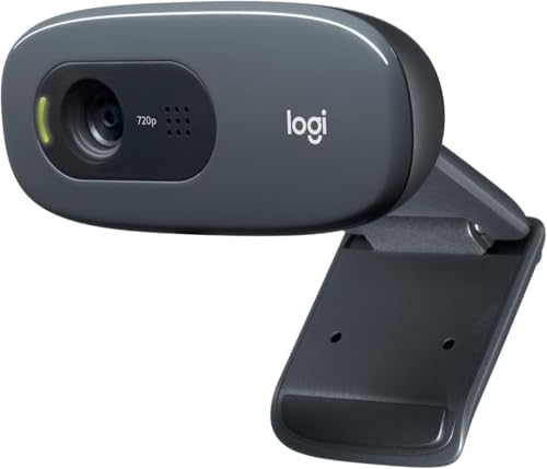 Logitech C270 HD Webcam (Black)