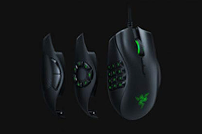 Razer Naga Trinity Gaming Mouse: 16,000 DPI Optical Sensor - Chroma RGB Lighting - Interchangeable Side Plate w/ 2, 7, 12 Button Configurations - Mechanical Switches - style: Naga Trinity