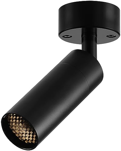 LED Track Lighting Heads Compatible with H Type 2-Wire Rail Ceiling Spotlight for Indoor Cafe Bar Dining Room Restaurant Lighting - color: 2-Wire Track-Black, size: 7W-3000K