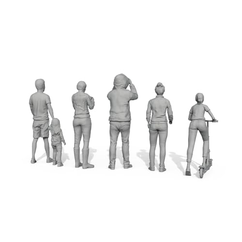 MRY-SFW Yao's Studio LYT72107 1/72 20mm Miniature Factory Building Military Car Railroad Track Accessory Props Diorama Scenery Miniature Character Model Multi Pose Figures 5pcs