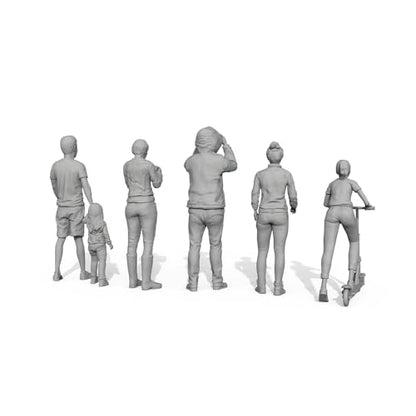 MRY-SFW Yao's Studio LYT72107 1/72 20mm Miniature Factory Building Military Car Railroad Track Accessory Props Diorama Scenery Miniature Character Model Multi Pose Figures 5pcs
