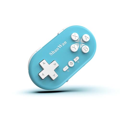 ShanWan Bluetooth Gamepad Keychain Sized Mini Controller for Switch, Windows, Android, iOS & PS4（Kabrilan） - color: Kabrilan
